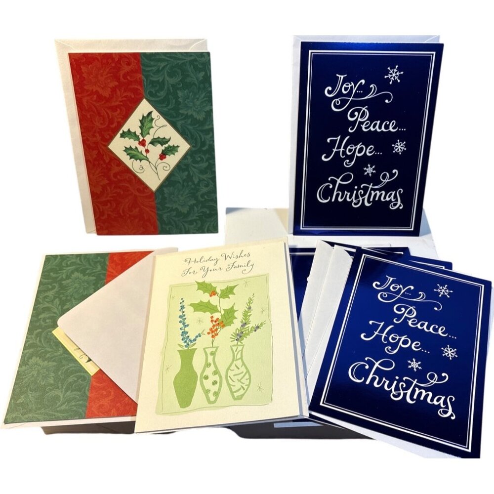 Hallmark Holiday Greeting Cards With Envelopes Set of 8